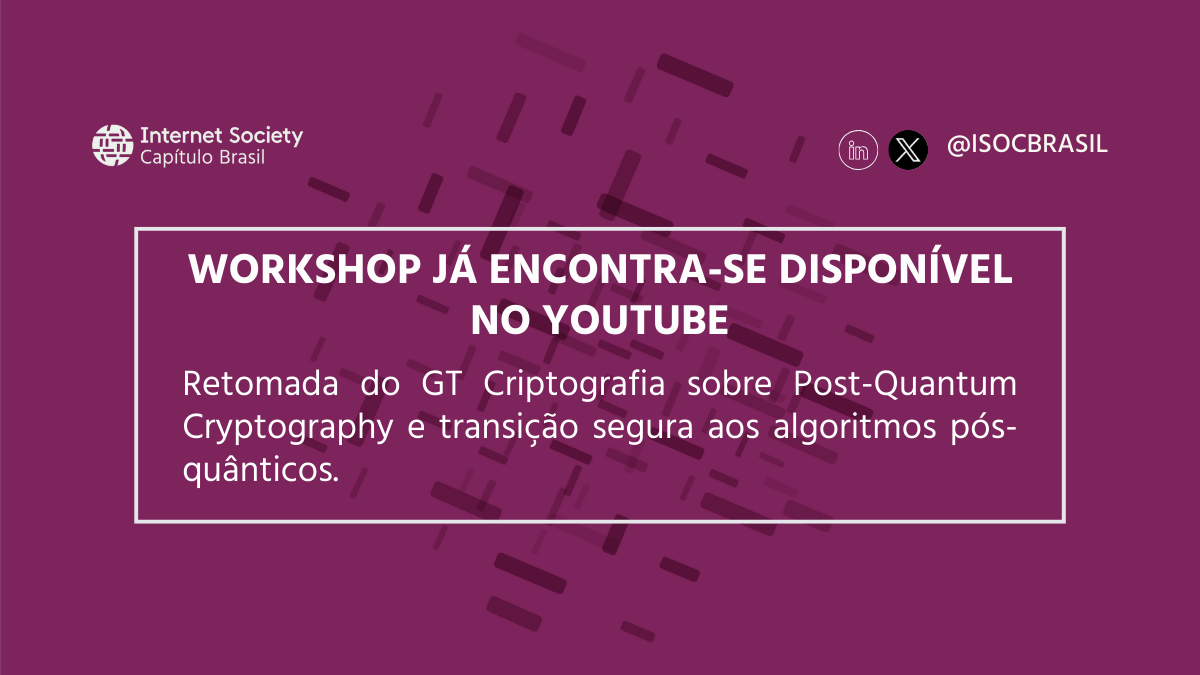 GT Criptografia debate Criptografia Pós-Quântica em primeiro encontro do ano